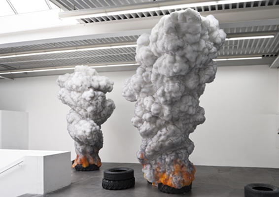 Fire-Tire,2011,Wax,-wool,-polyester-wool,-styrofoam,-graphite,450x600x300-cm-anak.jpg